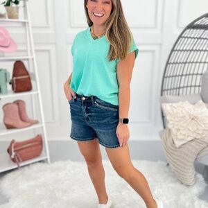 Judy Blue Bum Believable Shield Pocket Shorts - XLARGE